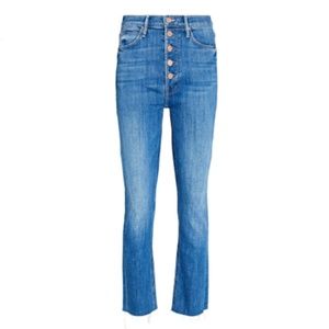 MOTHER The Pixie Dazzler Ankle Fray Jeans